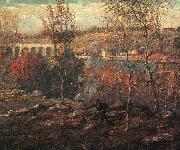 Ernest Lawson Harlem River Norge oil painting reproduction